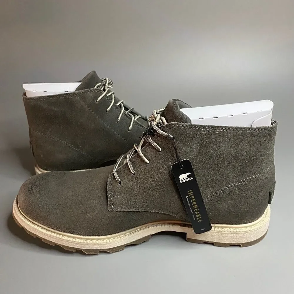 Sorel Men's Chukka Boots Madson Quarry Grey Waterproof Dress Shoes